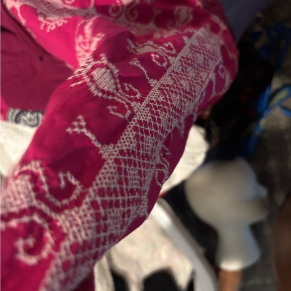 ODD Molly Boho Scandinavian Pink Burgundy Embroidered Dres Tunic 2 or US4-6 - Picture 10 of 11